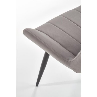 Обідній стілець Halmar K-388 Welur Сірий V-CH-K/388-KR-POPIELATY фото - 9