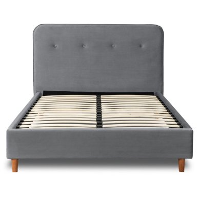 Кровать Mebel Elit DENNIS Welur 120x200 см Серый ME.DENNIS/120/CP/V/LOZ фото - 3