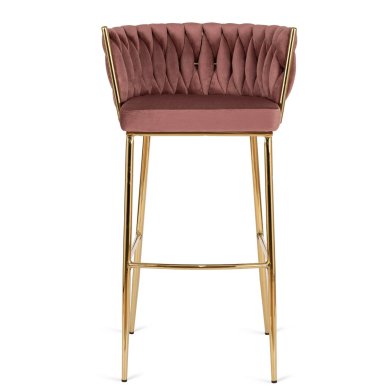 Барный стул Mebel Elit FLORES 2 Розовый ME.FLORES2/R/ZL/V/H фото - 2