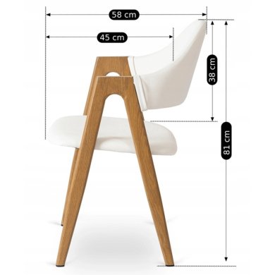 Обідній стілець Mebel Elit WILLY Білий ME.WILLY/B/E/K фото - 11