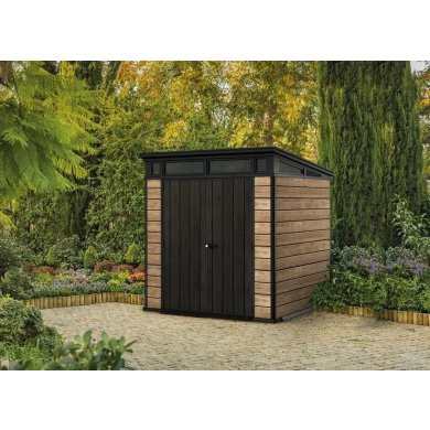 Садовый домик Keter SIGNATURE PENT 216x216x226 см Дерево - 2 Садовый домик Keter SIGNATURE PENT 216x216x226 см Дерево 259815 фото - 2