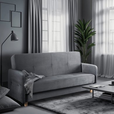 Розкладний диван Mebel Elit CUBA Welur Сірий PPHUE.BALI/PAROS6/WER фото - 10