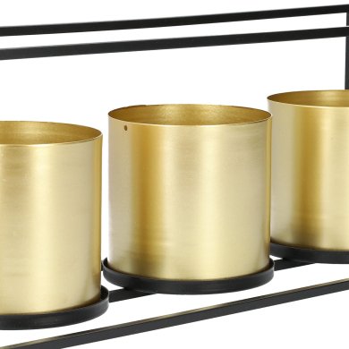 Подставка с цветочными горшками Homla ROH 48x16x18 см | Золотой - 5 Подставка с цветочными горшками Homla ROH 48x16x18 см | Золотой 161332 фото - 5