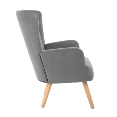 Крісло м'яке Homla MILLS Welur Сірий 218193 фото - 3