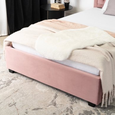 Кровать Mebel Elit APOLLO Welur 120x200 см Розовый - 5 Кровать Mebel Elit APOLLO Welur 120x200 см Розовый ME.APOLLO/120/R/V/LOZ фото - 5