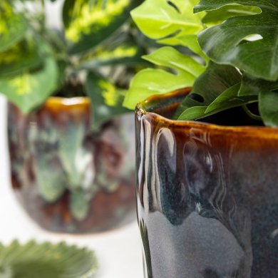 Кашпо Homla RONA 15,5x14,5 см | Коричневий 208325 фото - 7