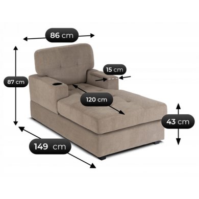 Кресло мягкое Mebel Elit NEO Бежевый - 15 Кресло мягкое Mebel Elit NEO Бежевый ME.NEO/BZ/T/FW фото - 15