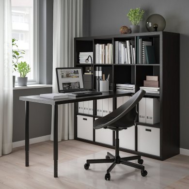 Стеллаж с столом KALLAX/LAGKAPTEN Коричневый - 2 IKEA Стеллаж с столом KALLAX/LAGKAPTEN Коричневый (ИКЕА КАЛЛАКС/ЛАГКАПТЕН) 99481651 фото - 2