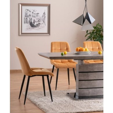 Обідній стілець Signal CHIC Welur Каррі CHICVCCU фото - 2