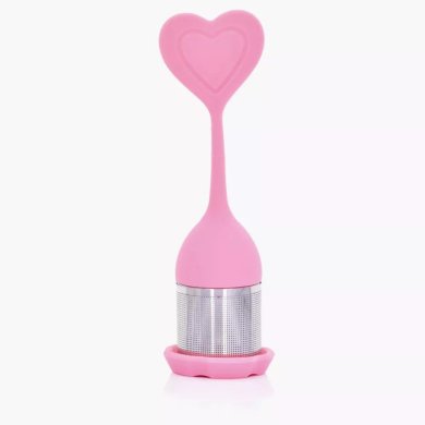 Заварник для чаю Duka Krux | Рожевий / Серце 1217155 фото - 2