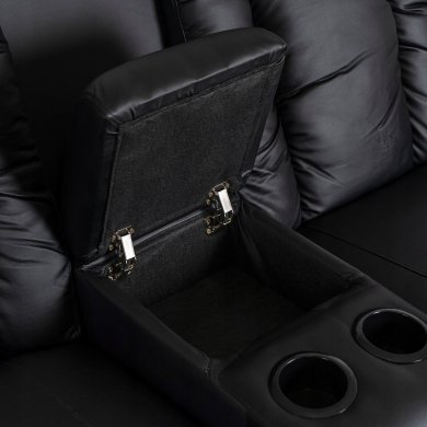 Крісло м'яке розкладне з реклайнером Mebel Elit ALPINE Чорний - 5 Крісло м'яке розкладне з реклайнером Mebel Elit ALPINE Чорний ME.ALPINA/CZ/E/FW фото - 5