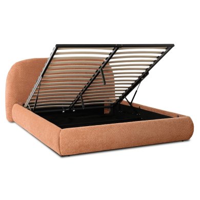 Ліжко Mebel Elit ROSSO Boucle 160x200 см Рудий ME.ROSSO/160/RD/TB/LOZZPOJ фото - 2