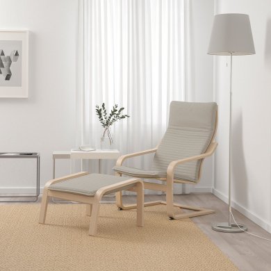 IKEA Кресло-качалка POANG Светло-бежевый (ИКЕА ПОАНГ) 29286610 фото - 10