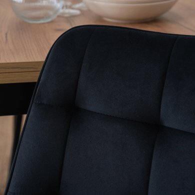 Обеденный стул Mebel Elit CHRIS Welur Черный ME.CHRIS/CZ/CZ/V/K фото - 8