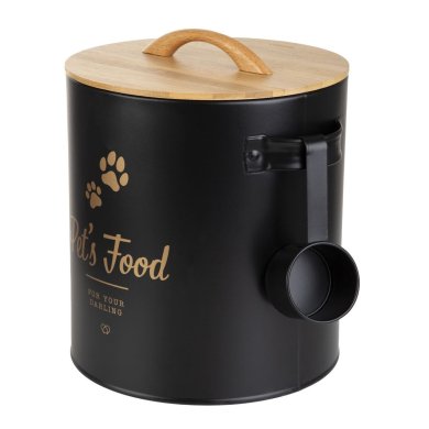 Контейнер для корма с мерной ложкой Homla DINGO 22х23 см Черный - 2 Контейнер для корма с мерной ложкой Homla DINGO 22х23 см Черный 226439 фото - 2