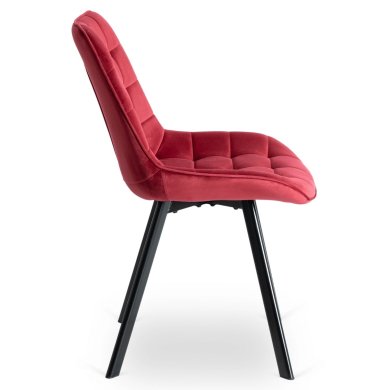 Обеденный стул Mebel Elit RICK Welur Бордовый - 3 Обеденный стул Mebel Elit RICK Welur Бордовый ME.RICK/BOR/V/K фото - 3