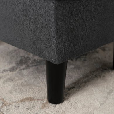 Кресло мягкое с пуфом Mebel Elit EVAN 2 Темно-серый - 14 Кресло мягкое с пуфом Mebel Elit EVAN 2 Темно-серый ME.EVAN2/CP/CZ/T/FWPD фото - 14