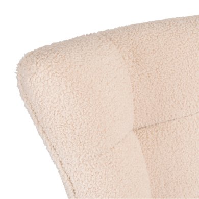 Кресло-качалка мягкое Mebel Elit JACKSON Boucle Бежевый ME.JACKSON/BZ/TB/FW фото - 6