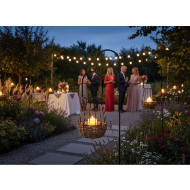 Підсвічник-ліхтар Garden Line 27х37 см Коричневий LIS6666 фото - 2