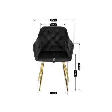 Обеденный стул Mebel Elit RAYA Черный ME.RAYA/CZ/ZL/V/K фото - 9