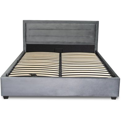 Ліжко Mebel Elit BLOOM Welur 160x200 см Сірий - 3 Ліжко Mebel Elit BLOOM Welur 160x200 см Сірий ME.BLOOM/160/CP/V/LOZZPOJ фото - 3