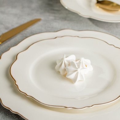 Десертна тарілка Homla ELORIA 21 см Білий 242258 фото - 4