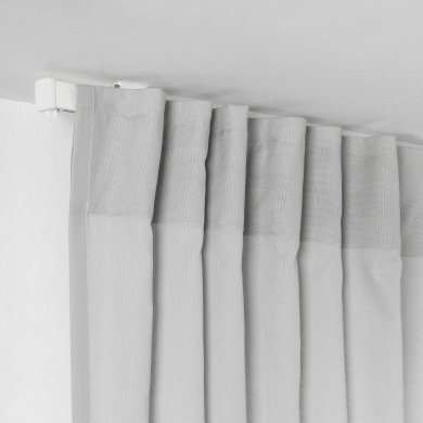 IKEA Профільний карниз VIDGA 140 см Білий (ИКЕА ВИДГА) 49428232 фото - 4