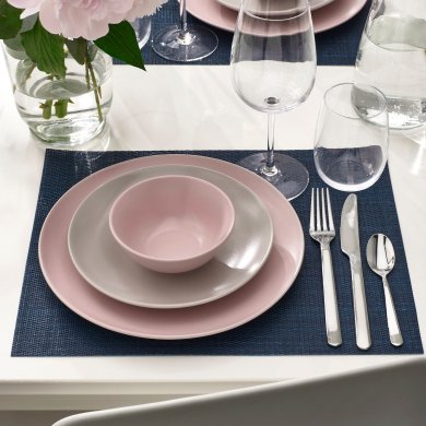 IKEA Сервировочный коврик FLYGFISK 30х38 см Темно-синий (ИКЕА ФЛЮГФИСК) 60569249 фото - 3