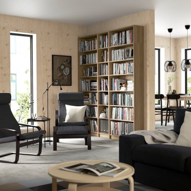 IKEA Стелаж BILLY Дуб (ИКЕА БИЛЛИ) 89483537 фото - 2