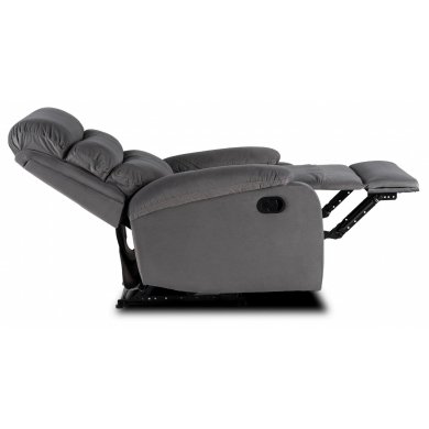 Кресло мягкое раскладное с реклайнером Mebel Elit KOBE Welur Серый - 7 Кресло мягкое раскладное с реклайнером Mebel Elit KOBE Welur Серый ME.KOBE/P/V/FW фото - 7