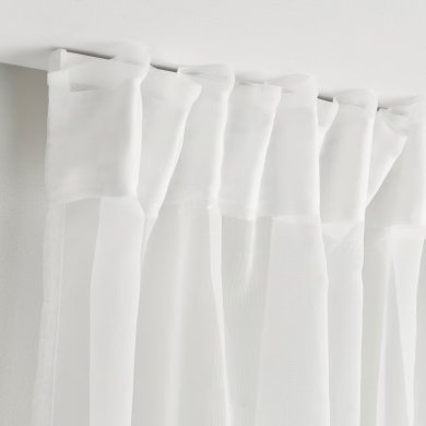 Тюль PALPLJUNGMAL 145x300 см 2 шт Белый - 6 IKEA Тюль PALPLJUNGMAL 145x300 см 2 шт Белый (ИКЕА ПАЛПЛЮНГМАЛ) 50607845 фото - 6