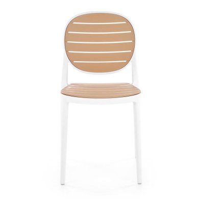 Садовий стілець Halmar K529 Білий V-CH-K/529-KR-BIAŁY/NATURALNY фото - 5