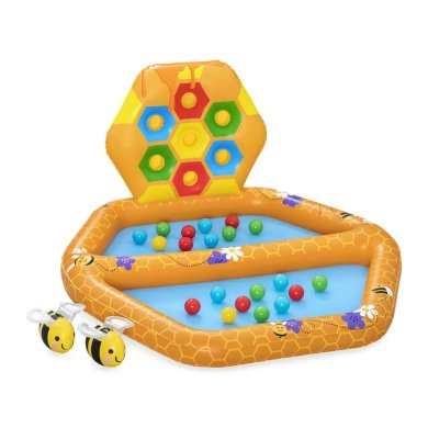 Надувной детский бассейн Bestway 52639 ПЧЕЛКА 127х119х61 см Оранжевый BES52639 фото - 4