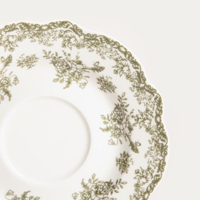 Чашка з блюдцем Homla LOURRY 200 мл Зелений 241998 фото - 4