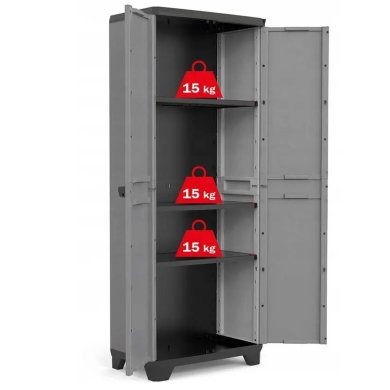 Садовый шкаф Keter/Kis ARMADIO ALTO STILO Серый - 2 Садовый шкаф Keter/Kis ARMADIO ALTO STILO Серый 241058 фото - 2