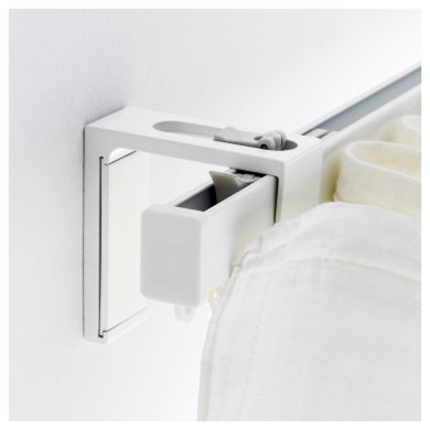 Настенный кронштейн для профильных карнизов VIDGA 6 см Белый - 3 IKEA Настенный кронштейн для профильных карнизов VIDGA 6 см Белый (ИКЕА ВИДГА) 10299151 фото - 3