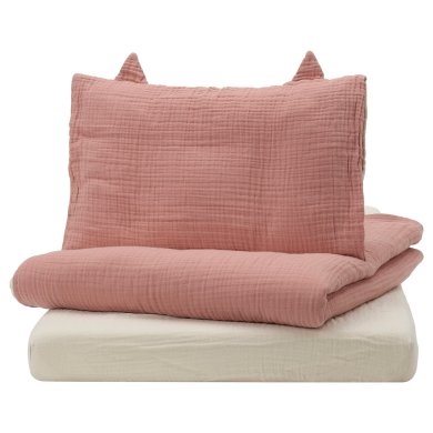 IKEA Комплект постільної білизни GULDVAVARE 110х125 см Рожевий (ИКЕА ГУЛЬДВАВАРЕ) 30588584