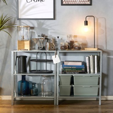 IKEA Стеллаж HYLLIS Серебристый (ИКЕА HYLLIS) 30428326 фото - 19