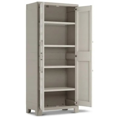 Садовый шкаф Keter/Kis CABINET HIGH GULLIVER Бежевый - 3 Садовый шкаф Keter/Kis CABINET HIGH GULLIVER Бежевый 240861-1 фото - 3