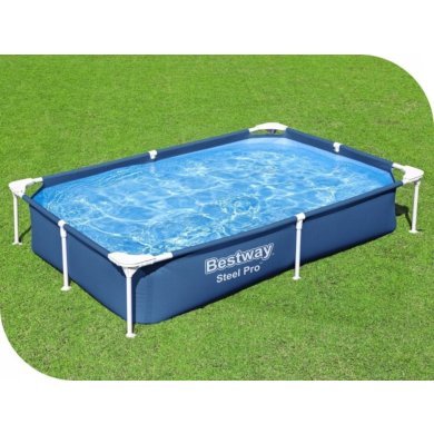 Детский каркасный бассейн Bestway 56401 STEEL PRO 221х150х43 см Синий - 3 Детский каркасный бассейн Bestway 56401 STEEL PRO 221х150х43 см Синий BES56401 фото - 3