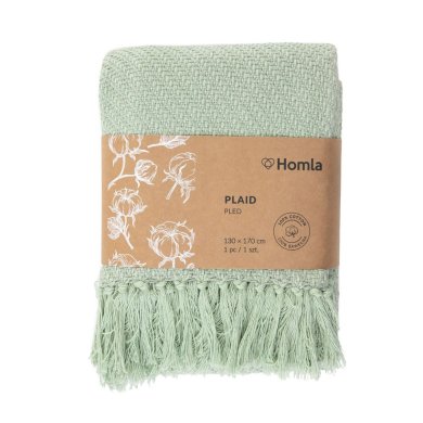 Плед Homla MORRIS 130x170 см Фісташковий 215444 фото - 4