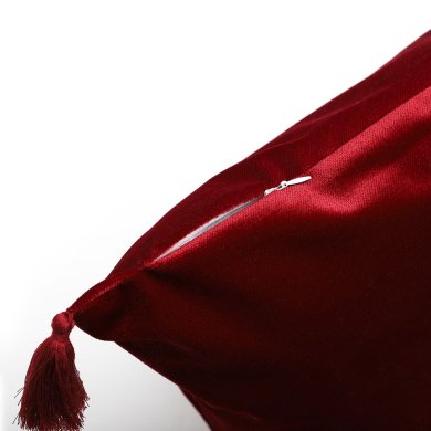 Декоративна наволочка Homla LIRA 45x45 см Бордовий - 2 Декоративна наволочка Homla LIRA 45x45 см Бордовий 210102 фото - 2