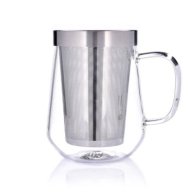 Кружка с заварником Duka Ritual | Серебристый / Прозрачный - 2 Кружка с заварником Duka Ritual | Серебристый / Прозрачный 1217397 фото - 2
