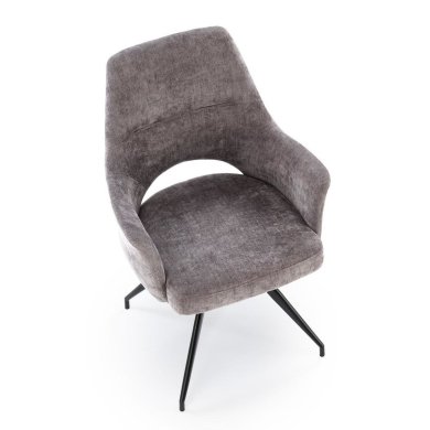 Обідній стілець поворотний Halmar K542 Попелястий V-CH-K/542-KR-POPIELATY фото - 7