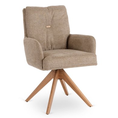 Обеденный стул поворотный Mebel Elit BIANCO Коричневый ME.BIANCO/BR/T/K фото - 9