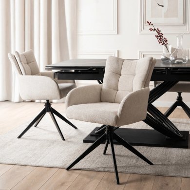 Обеденный стул поворотный Mebel Elit JULY Кремовый ME.JULY/KR/T/K фото - 5