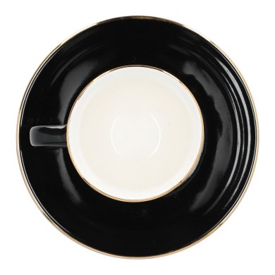 Чашка с блюдцем Homla ELLIE 90 мл | Черный 159549 фото - 5