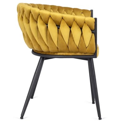 Обеденный стул Mebel Elit EMPOLI Welur Горчичный - 3 Обеденный стул Mebel Elit EMPOLI Welur Горчичный ME.EMPOLI/CU/V/K фото - 3