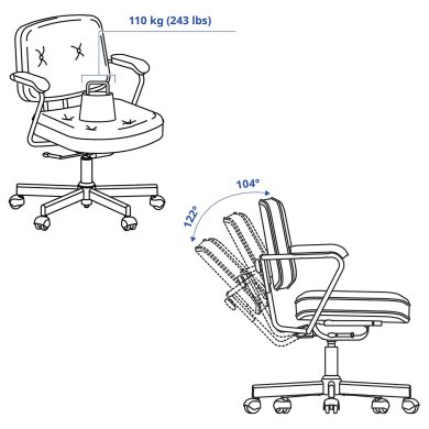 IKEA ALEFJALL (ИКЕА АЛЕФЬЯЛЛ) 20644123 фото - 7
