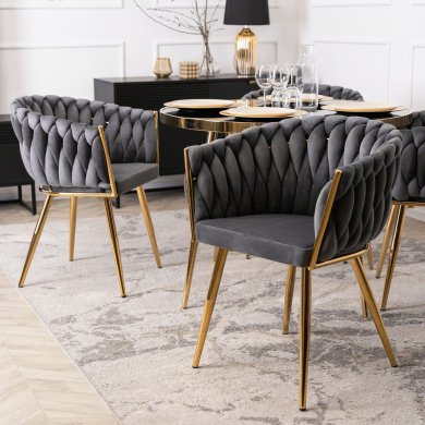 Обідній стілець Mebel Elit CAPI Welur Сірий ME.CAPI/P/ZL/V/K фото - 7